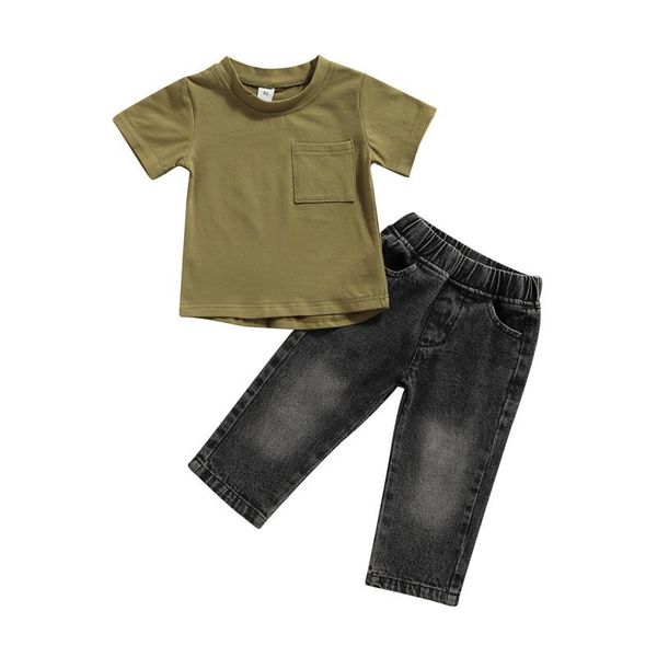 clothing sets children solid color clothes set summer baby boys short sleeve o-neck t-shirt+jeans with pockets fashion 2pcs for kids 6m-4y, White
clothing sets children solid color clothes set summer baby boys short sleeve o-neck t-shirt+jeans with pockets fashion 2pcs for kids 6m-4y, White
