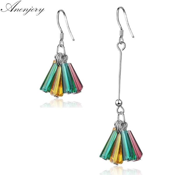 stud anenjery asymmetrical colorful artificial crystal fan shape 925 sterling silver long tassel earrings for women gift s-e678, Golden;silver
stud anenjery asymmetrical colorful artificial crystal fan shape 925 sterling silver long tassel earrings for women gift s-e678, Golden;silver