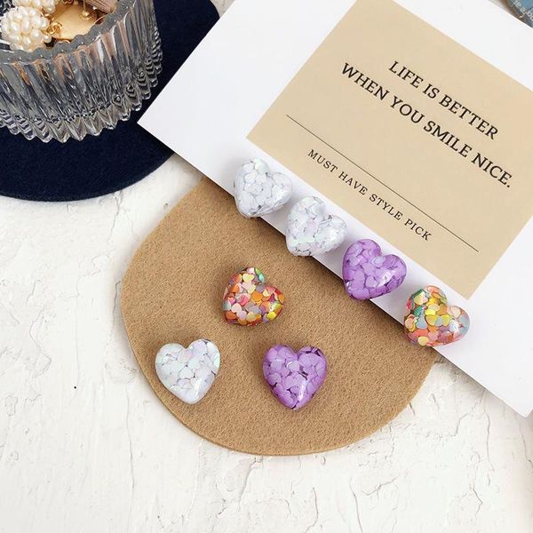 dangle & chandelier ear stud girl love earrings clip for women sequins magic color heart half patch multi-color sweet jewelry 1pair, Silver
dangle & chandelier ear stud girl love earrings clip for women sequins magic color heart half patch multi-color sweet jewelry 1pair, Silver