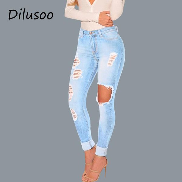 women's jeans dilusoo women middle waist pants elastic holes denim 4 season pencil woman ripped skinny casual ladies, Blue
women's jeans dilusoo women middle waist pants elastic holes denim 4 season pencil woman ripped skinny casual ladies, Blue