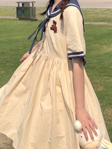 dressed preppy-style 2021 new summer student pretty girl bear-looking dress kawaii xw4q, Black;gray
dressed preppy-style 2021 new summer student pretty girl bear-looking dress kawaii xw4q, Black;gray