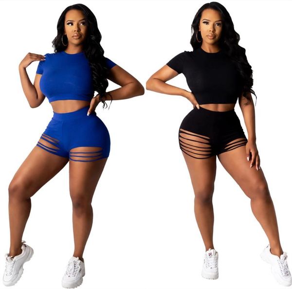 women's tracksuits s-2xl 2021 fashion sport suit women summmer clothing hole solid color and shorts two piece set wholesale drop, Gray
women's tracksuits s-2xl 2021 fashion sport suit women summmer clothing hole solid color and shorts two piece set wholesale drop, Gray