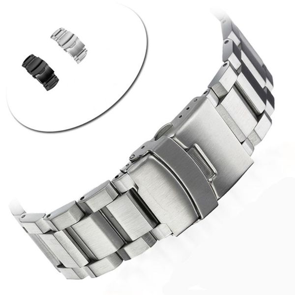 watch bands solid stainless steel buckle band double button clasp watchbands 14mm,16mm,18mm,20mm,22mm,24mm, wb18, Black;brown
watch bands solid stainless steel buckle band double button clasp watchbands 14mm,16mm,18mm,20mm,22mm,24mm, wb18, Black;brown