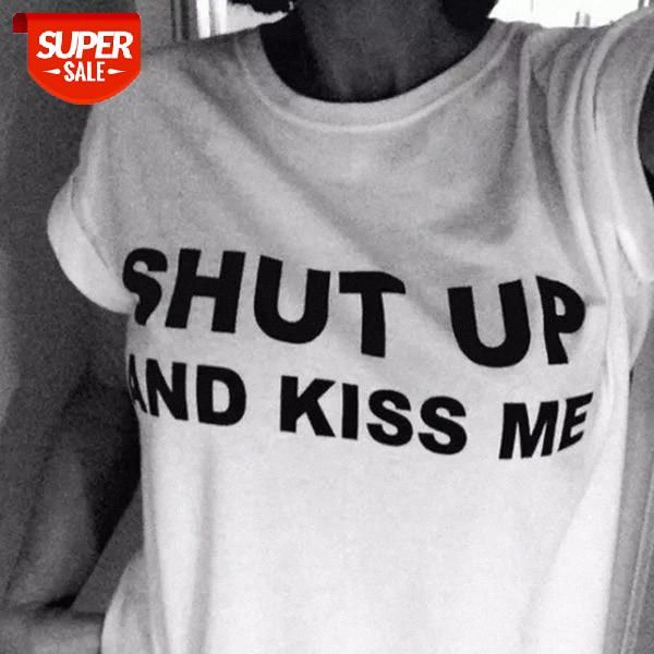 sunfiz yf shut up and kiss me letter print t-shirt women funny tumblr graphic hipster tees summer cotton t shirt female tees #du5j, White
sunfiz yf shut up and kiss me letter print t-shirt women funny tumblr graphic hipster tees summer cotton t shirt female tees #du5j, White