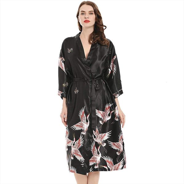 black summer satin kimono bathrobe women sleepwear bride bridesmaid wedding robe dress gown flower long 3xl, Black;red
black summer satin kimono bathrobe women sleepwear bride bridesmaid wedding robe dress gown flower long 3xl, Black;red