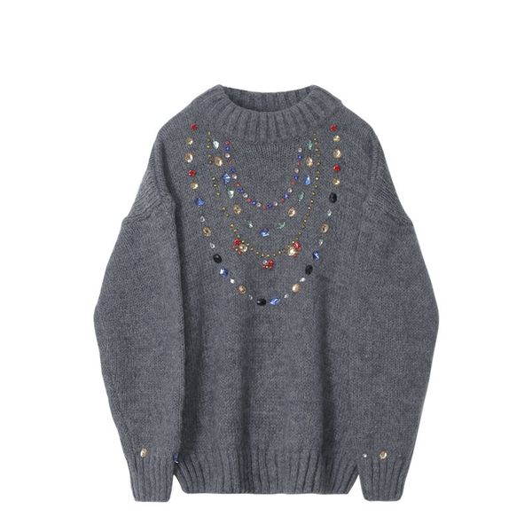 spring autumn beads sleeve vintage women's sweaters outerwear knitted pullover woman t14020 o4ez, White;black
spring autumn beads sleeve vintage women's sweaters outerwear knitted pullover woman t14020 o4ez, White;black