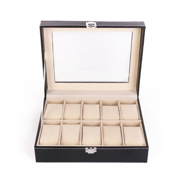jewelry pouches, bags 10 grids watch box pu leather watches display case holder storage organizer with lock, Pink;blue
jewelry pouches, bags 10 grids watch box pu leather watches display case holder storage organizer with lock, Pink;blue