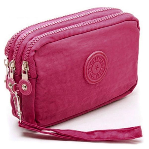 3 zippers lady purses women wallets brand clutch coin purse cards keys money bags canvas short woman girls wallet handbags, Red;black
3 zippers lady purses women wallets brand clutch coin purse cards keys money bags canvas short woman girls wallet handbags, Red;black