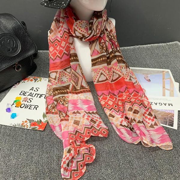 scarves women scarf spring voile cotton shawls geometric print pattern long soft thin, Blue;gray
scarves women scarf spring voile cotton shawls geometric print pattern long soft thin, Blue;gray