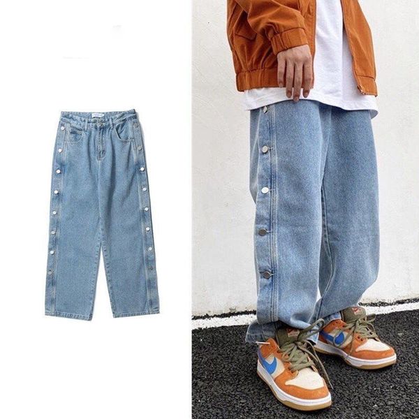 2021 new fall/winter jeans trousers high street style loose pants denim cotton comfortable soft fashion men's large 7ujc, Black
2021 new fall/winter jeans trousers high street style loose pants denim cotton comfortable soft fashion men's large 7ujc, Black
