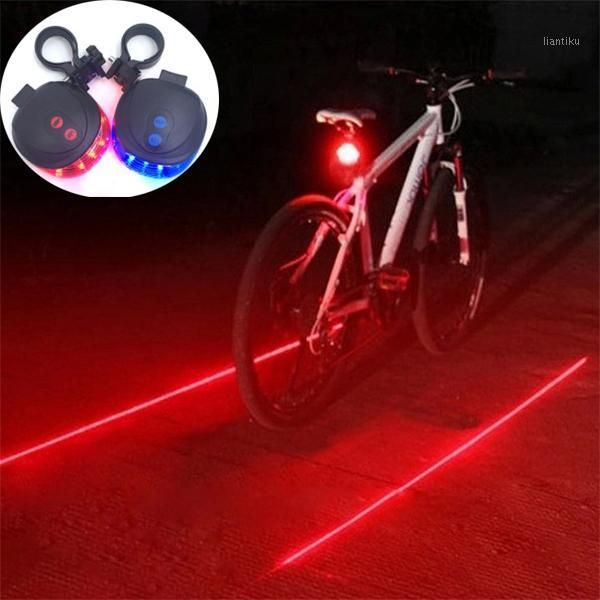 

bike lights bicycle laser rear light 5led taillight parallel mountain mtb safety warning lamp cycling lamp1