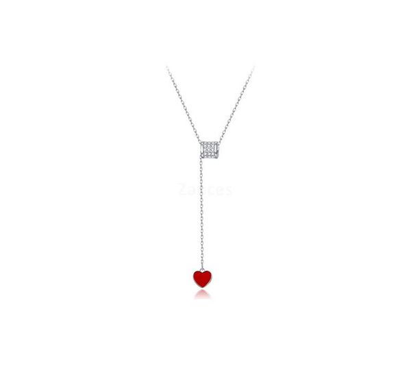 925 sterling silver pendant necklace loving waist necklaces gift silver jewelry necklace red heart-shaped collar, Golden;silver
925 sterling silver pendant necklace loving waist necklaces gift silver jewelry necklace red heart-shaped collar, Golden;silver