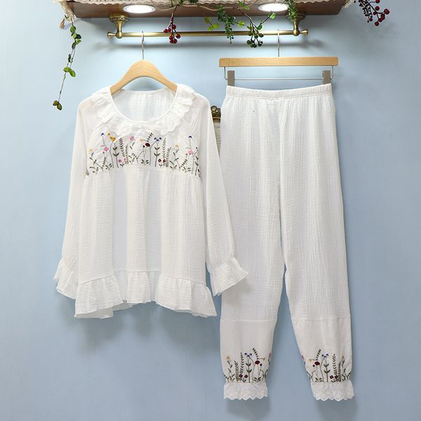 2021 japanese new style ladies spring, autumn and winter pajamas suit cotton casual long-sleeved trousers home service pyjamas women 7tzc, Black;brown
2021 japanese new style ladies spring, autumn and winter pajamas suit cotton casual long-sleeved trousers home service pyjamas women 7tzc, Black;brown