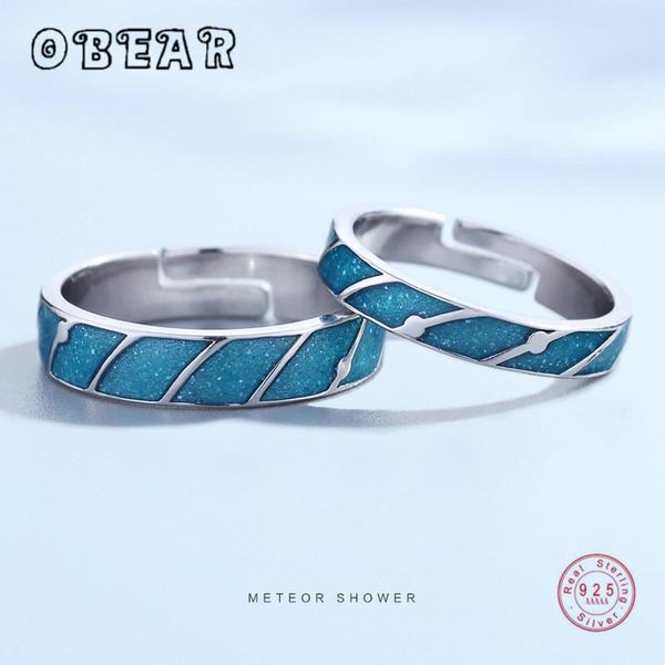cluster rings obear genuine meteor couple jewelry 925 silver simple korea opening ring romantic for men women, Golden;silver
cluster rings obear genuine meteor couple jewelry 925 silver simple korea opening ring romantic for men women, Golden;silver