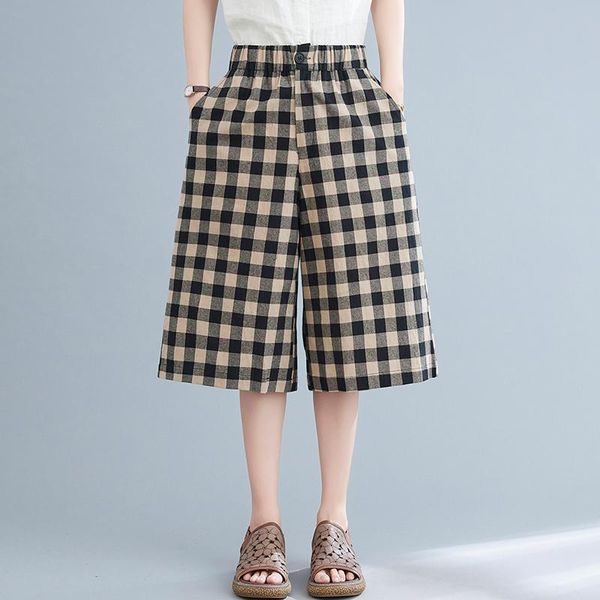 women's pants & capris thin cotton plaid vintage 2021 arrival high waist loose summer casual women straight wide leg, Black;white
women's pants & capris thin cotton plaid vintage 2021 arrival high waist loose summer casual women straight wide leg, Black;white