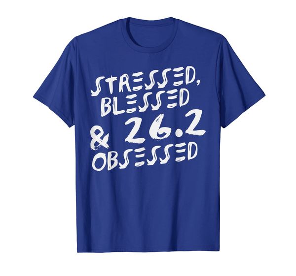 stressed depressed 26.2 obsessed funny full marathon gift t-shirt, White;black
stressed depressed 26.2 obsessed funny full marathon gift t-shirt, White;black