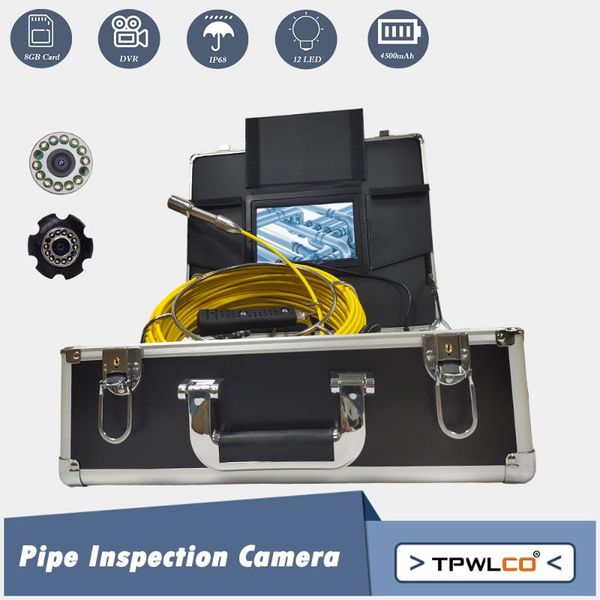 pipe snake video camera 20-50m 7inch 23mm lens drain sewer inspection industrial endoscope with dvr function
pipe snake video camera 20-50m 7inch 23mm lens drain sewer inspection industrial endoscope with dvr function