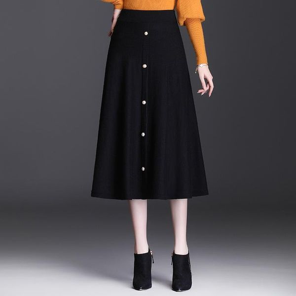 skirts autumn& winter knitted casual a-line skirt high waist thin simple black all-match women woolen long tide
skirts autumn& winter knitted casual a-line skirt high waist thin simple black all-match women woolen long tide