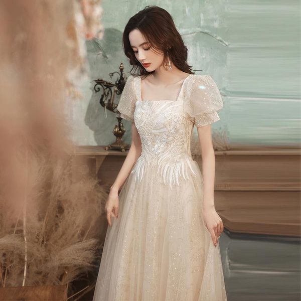 ethnic clothing luxury champagne square neck french sequins ball gown women long a-line tulle formal party gowns evening dresses, Red
ethnic clothing luxury champagne square neck french sequins ball gown women long a-line tulle formal party gowns evening dresses, Red