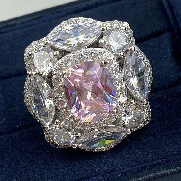 cluster rings romantic 100% 925 sterling silver created pink diamond gemstone wedding engagement finger ring luxury fine jewelry wholesale, Golden;silver
cluster rings romantic 100% 925 sterling silver created pink diamond gemstone wedding engagement finger ring luxury fine jewelry wholesale, Golden;silver