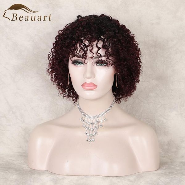 lace wigs beauart curly human hair wig full 100% real afro for black women with bangs wave curls machine, Black;brown
lace wigs beauart curly human hair wig full 100% real afro for black women with bangs wave curls machine, Black;brown