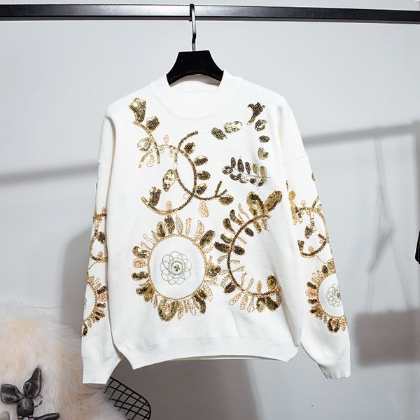 manual sequins embroidery knitted tracksuit set women black white sweater pencil pants two piece outfits female loose knit suit xof1, Blue
manual sequins embroidery knitted tracksuit set women black white sweater pencil pants two piece outfits female loose knit suit xof1, Blue