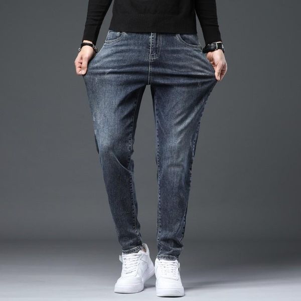 men's jeans 2021 harem pants men black regular fit stretch classic style cotton business casual denim trousers brand, Blue
men's jeans 2021 harem pants men black regular fit stretch classic style cotton business casual denim trousers brand, Blue