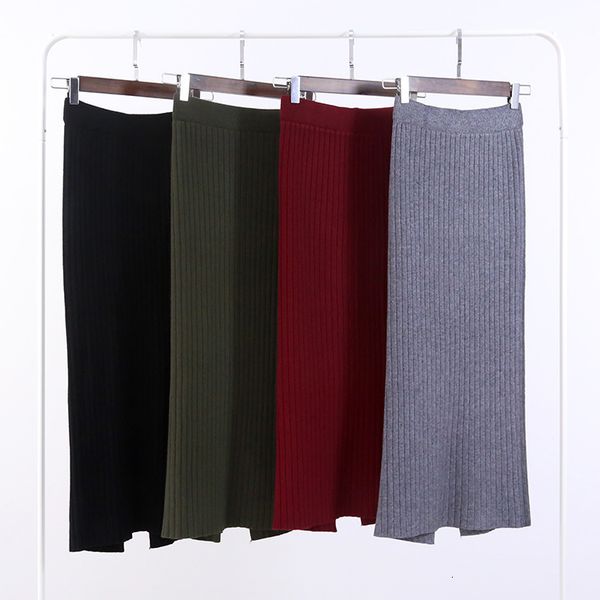 2021 new 80cm elastic band women skirts autumn winter warm knitted straight ribbed mid-long skirt black pct1
2021 new 80cm elastic band women skirts autumn winter warm knitted straight ribbed mid-long skirt black pct1