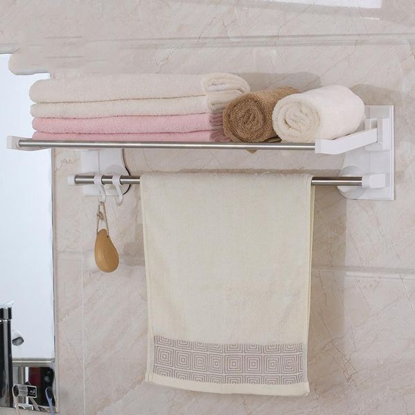 bathroom storage & organization yiwumart strong suction cup double towel rack modern stainless steel high load-bearing bar with hook tool
bathroom storage & organization yiwumart strong suction cup double towel rack modern stainless steel high load-bearing bar with hook tool