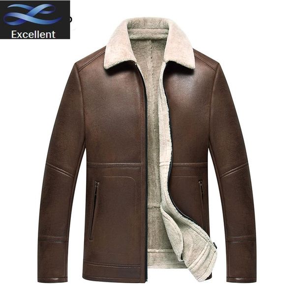 men's leather & faux mens autumn winter 2021 self cultivation fur one motorcycle jacket warm plus velvet solid color lapel short coat m, Black
men's leather & faux mens autumn winter 2021 self cultivation fur one motorcycle jacket warm plus velvet solid color lapel short coat m, Black