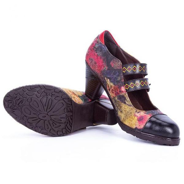 dress shoes yourseason women casual genuine leather pumps high heels 2021 round toe vintage buckle strap platform ladies, Black
dress shoes yourseason women casual genuine leather pumps high heels 2021 round toe vintage buckle strap platform ladies, Black
