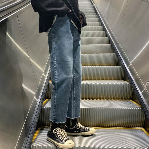 men jeans solid denim straight loose big size 3xl fur-lined zipper retro all-match students streetwear casual daily, Blue
men jeans solid denim straight loose big size 3xl fur-lined zipper retro all-match students streetwear casual daily, Blue