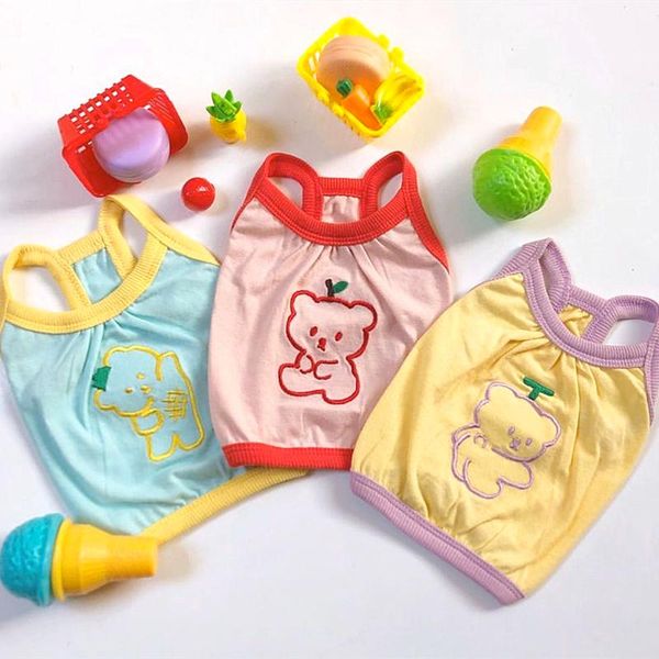dog apparel cute little bear embroidery pet clothes spring and summer suspenders t-shirt vest for small medium dogs shirt
dog apparel cute little bear embroidery pet clothes spring and summer suspenders t-shirt vest for small medium dogs shirt