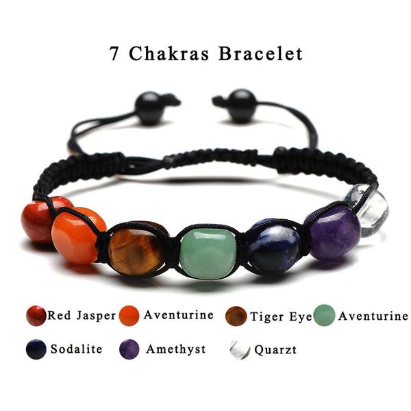 charm bracelets 7 chakra beaded bracelet men natural lava stone healing balance beads reiki buddha prayer yoga women adjustable jewelry, Golden;silver 
charm bracelets 7 chakra beaded bracelet men natural lava stone healing balance beads reiki buddha prayer yoga women adjustable jewelry, Golden;silver