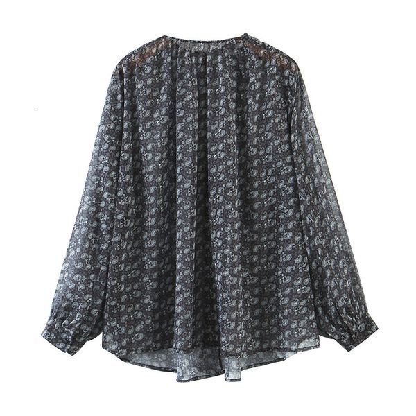 2021 new fashion loose print smocked crop blouses women vintage lantern sleeve female shirts transparent button chic ho9k, Black
2021 new fashion loose print smocked crop blouses women vintage lantern sleeve female shirts transparent button chic ho9k, Black