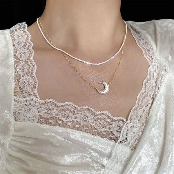 elegant zircon shell moon pendant necklace for women girl alloy geometric short choker necklaces statement jewelry collares, Silver
elegant zircon shell moon pendant necklace for women girl alloy geometric short choker necklaces statement jewelry collares, Silver