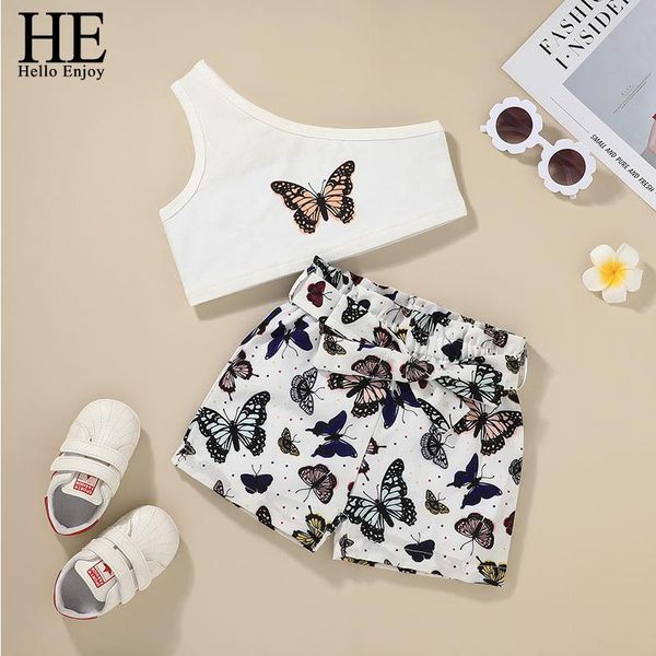 clothing sets he hello enjoy 2021 shorts two-piece suit girls fashion butterfly print one-shoulder summer children's wear, White
clothing sets he hello enjoy 2021 shorts two-piece suit girls fashion butterfly print one-shoulder summer children's wear, White