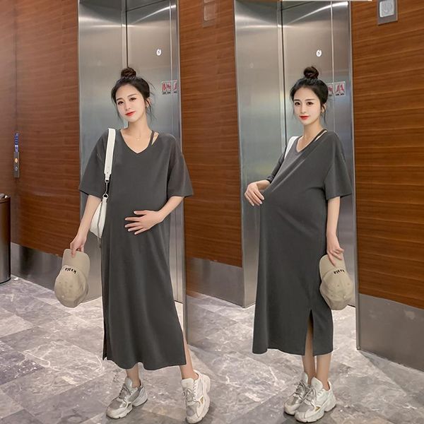 maternity dresses high elasticity dress summer t-shirt comfortable short sleeve pragnancy clothes v neck gown pregnant, White
maternity dresses high elasticity dress summer t-shirt comfortable short sleeve pragnancy clothes v neck gown pregnant, White
