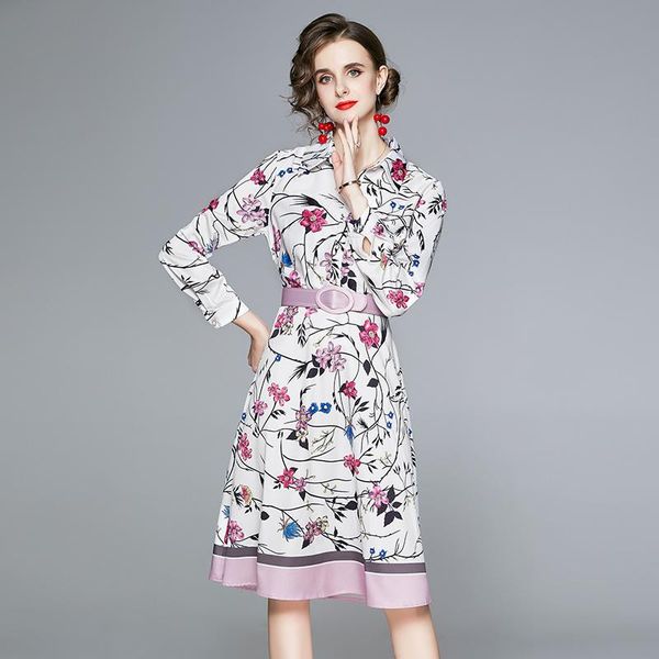 casual dresses autumn elegant women floral print shirt dress vintage femme long sleeve turn-down collar a-line party vestidos, Black;gray
casual dresses autumn elegant women floral print shirt dress vintage femme long sleeve turn-down collar a-line party vestidos, Black;gray