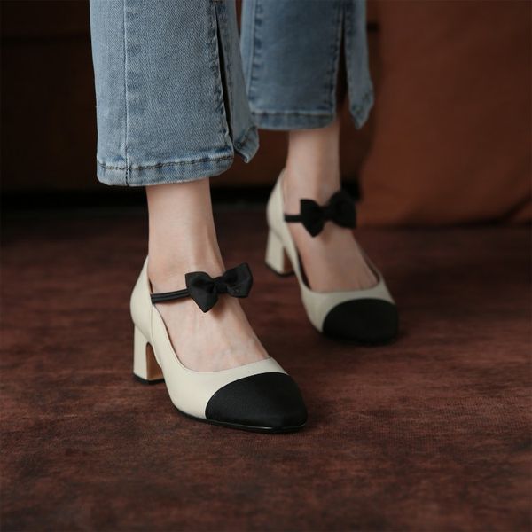 high sandals heels women 2021 new style small fragrance single shoes mid-heel french retro hepburn mary jane women's color matching, Black
high sandals heels women 2021 new style small fragrance single shoes mid-heel french retro hepburn mary jane women's color matching, Black