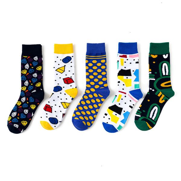 1 pair of combed katoon diamond geometry printed funny men crew socks for business causal wedding gift, Black
1 pair of combed katoon diamond geometry printed funny men crew socks for business causal wedding gift, Black
