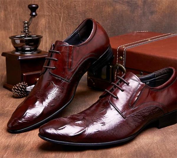dress shoes high-end business suits men's pointed toe lace-up pattern embossed england wedding wine red brown, Black
dress shoes high-end business suits men's pointed toe lace-up pattern embossed england wedding wine red brown, Black