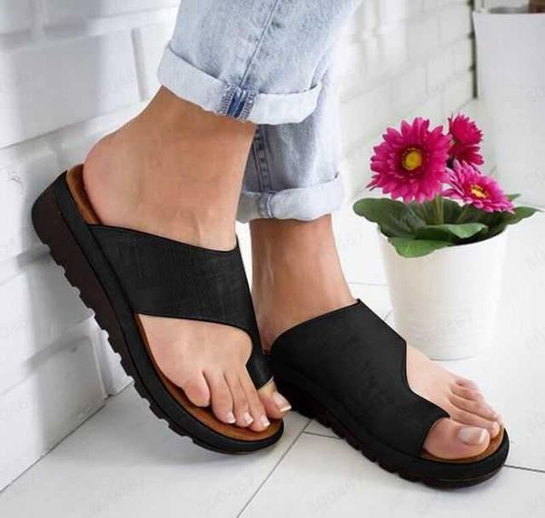 slippers women's female flat platform shoes casual wedges womans slides house flip flops women beach, Black 
slippers women's female flat platform shoes casual wedges womans slides house flip flops women beach, Black