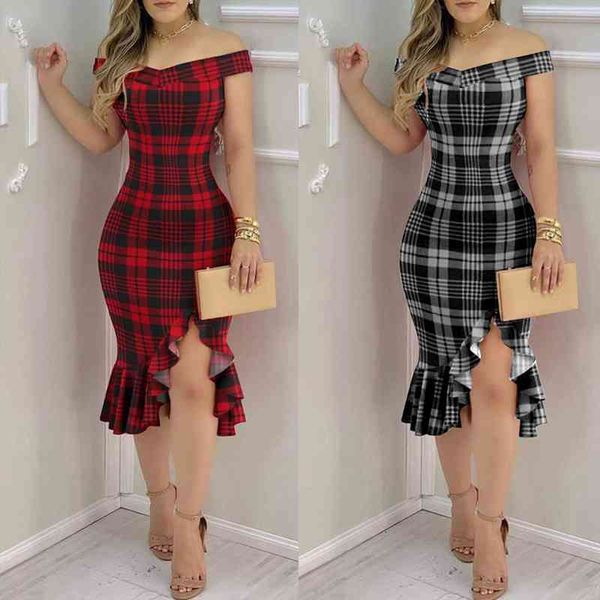 elegant plaid dresses party fashion womens legging sequin dress cold shoulder ruffle loose hem slit ropa mujer vestidos, Black
elegant plaid dresses party fashion womens legging sequin dress cold shoulder ruffle loose hem slit ropa mujer vestidos, Black