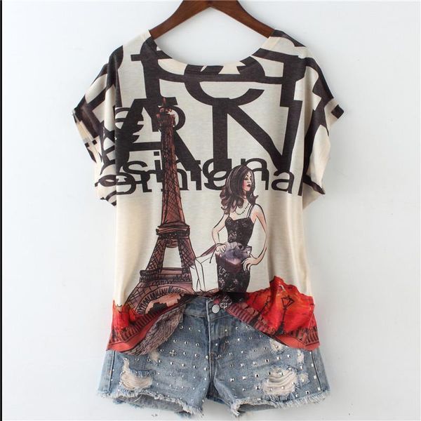 2021 new arrival fashion lady double print t shirt women short sleeve tshirt silk cotton thin loose tee shirt femme summer, White
2021 new arrival fashion lady double print t shirt women short sleeve tshirt silk cotton thin loose tee shirt femme summer, White