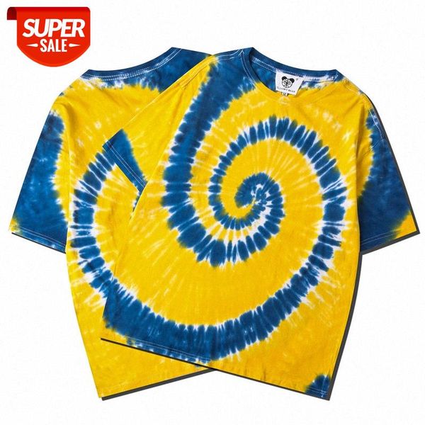 men's round neck pullover loose color tie-dye couple women street casual short-sleeved t-shirt #a93s, White;black
men's round neck pullover loose color tie-dye couple women street casual short-sleeved t-shirt #a93s, White;black