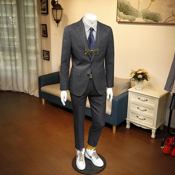 men's suits & blazers xm geeki autumn and winter italian business casual formal dress thickened gentleman wedding bridegroom stripe sui, White;black
men's suits & blazers xm geeki autumn and winter italian business casual formal dress thickened gentleman wedding bridegroom stripe sui, White;black