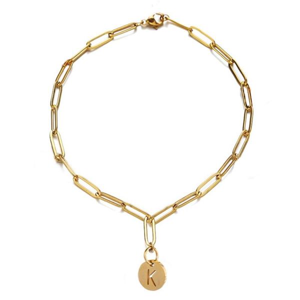 charm bracelets design stainless steel square chain initial letter bracelet for women men coin 26 alphabet, Golden;silver
charm bracelets design stainless steel square chain initial letter bracelet for women men coin 26 alphabet, Golden;silver
