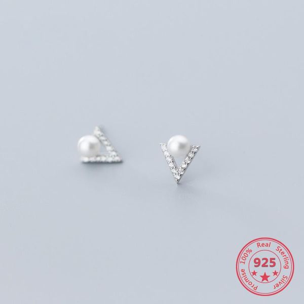 stud korean style jewelry 925 sterling silver fashion sweet temperament inlaid zircon v-shaped earrings white pearl ear accessories, Golden;silver
stud korean style jewelry 925 sterling silver fashion sweet temperament inlaid zircon v-shaped earrings white pearl ear accessories, Golden;silver