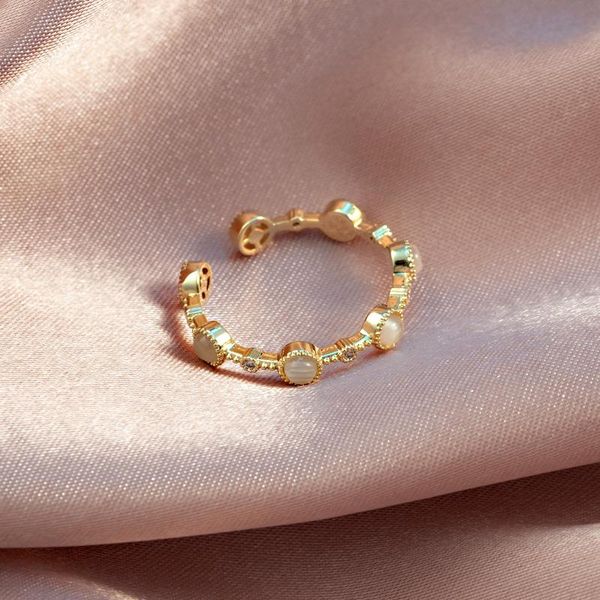cluster rings woogge elegant simple opals geometric open ring for women delicate microtessellated zircon adjustable two colors, Golden;silver
cluster rings woogge elegant simple opals geometric open ring for women delicate microtessellated zircon adjustable two colors, Golden;silver